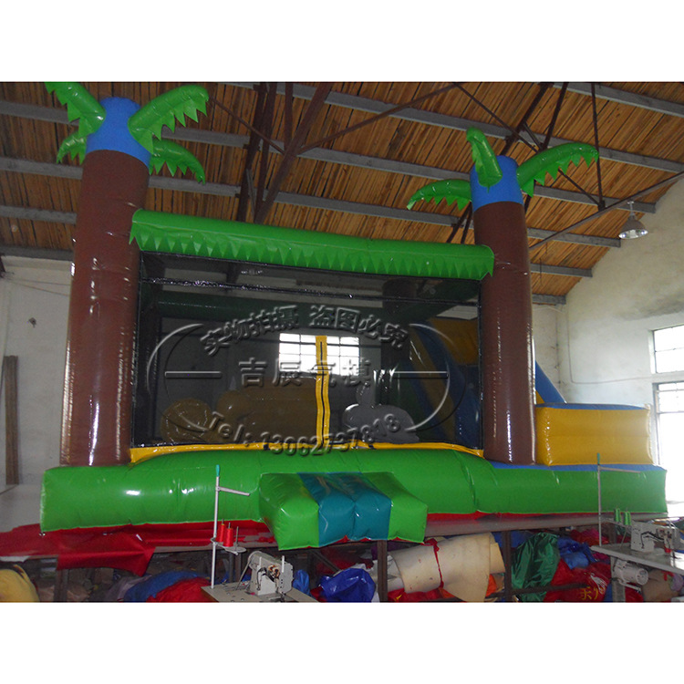 户外大型移动充陆地滑梯 车缝工艺充气攀岩 耐拉力气模加工定制