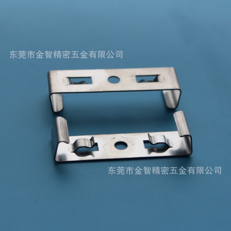 T5T8不锈钢卡扣弹片 灯管用301  65锰钢固定夹子弹簧片冲压件簧片