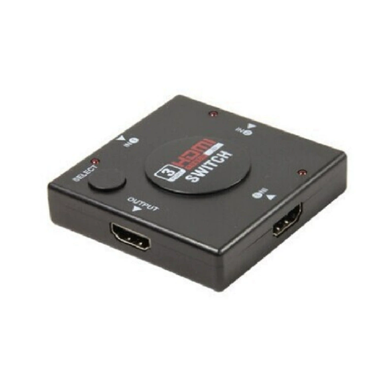 HDMI-переключатель с высоким разрешением, три входа и один выход, видеопереключатель 3 входа и один выход, HDMI-сплиттер 1080P, стандарт HD