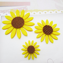 Children's Accessory Supplies Felt Sunflower Sunflower Korean Style Decorative Material Garment Accessories