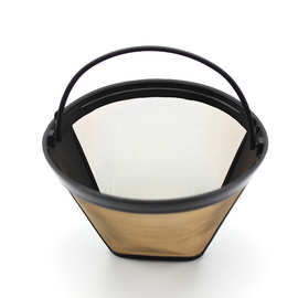 现货供应出口咖啡机金色不锈钢滤网 304不锈钢材质 PP食品级滤网