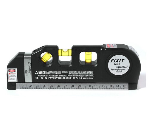 Laser level, multifunctional household infrared decoration cross line right-angle level, high-precision line puncher