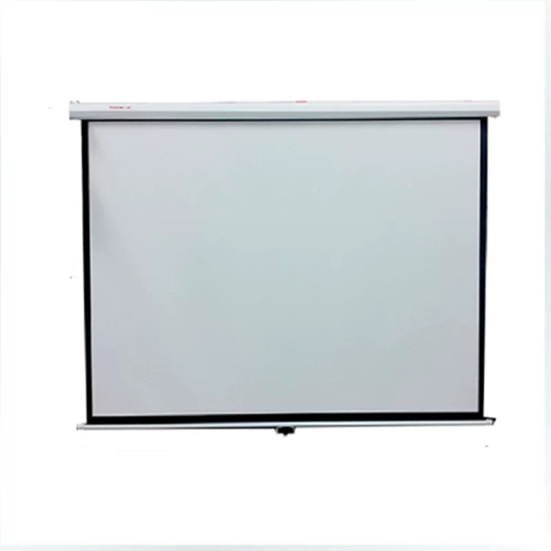 Electric white fiberglass high-definition projection screen 84 100 120 inches 16:9 office and business projector screen cloth