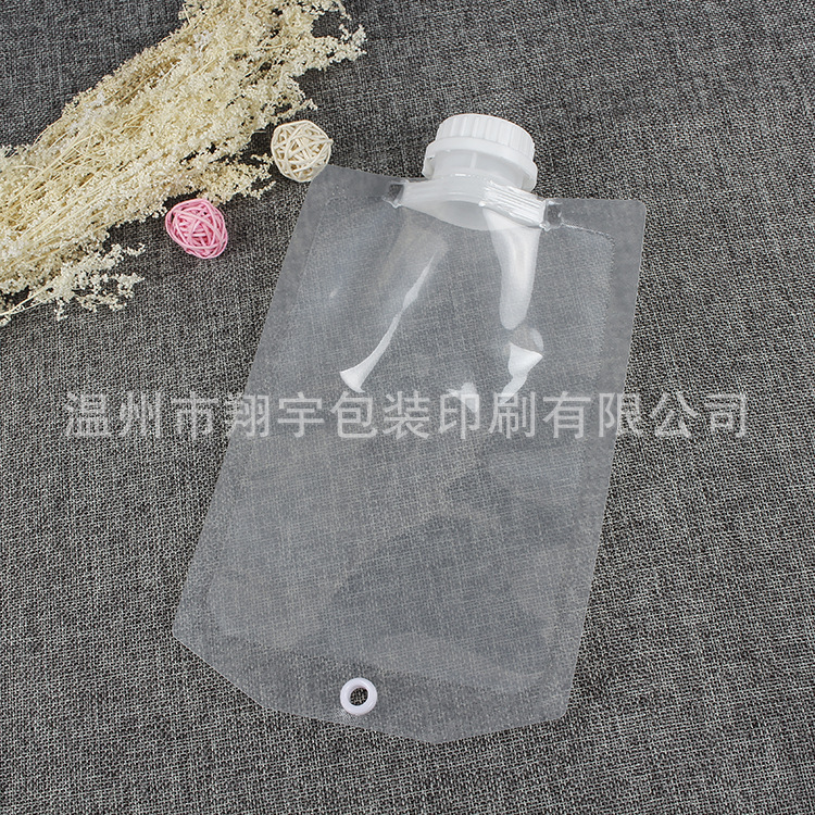 温州厂家做软包装透明塑料袋 吸嘴自立袋彩印