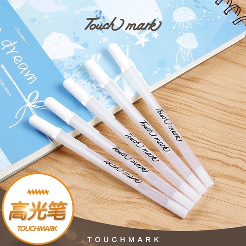 Manufacturer Touchmark highlight pen white hand-painted design DIY creative highlight pen office stationery