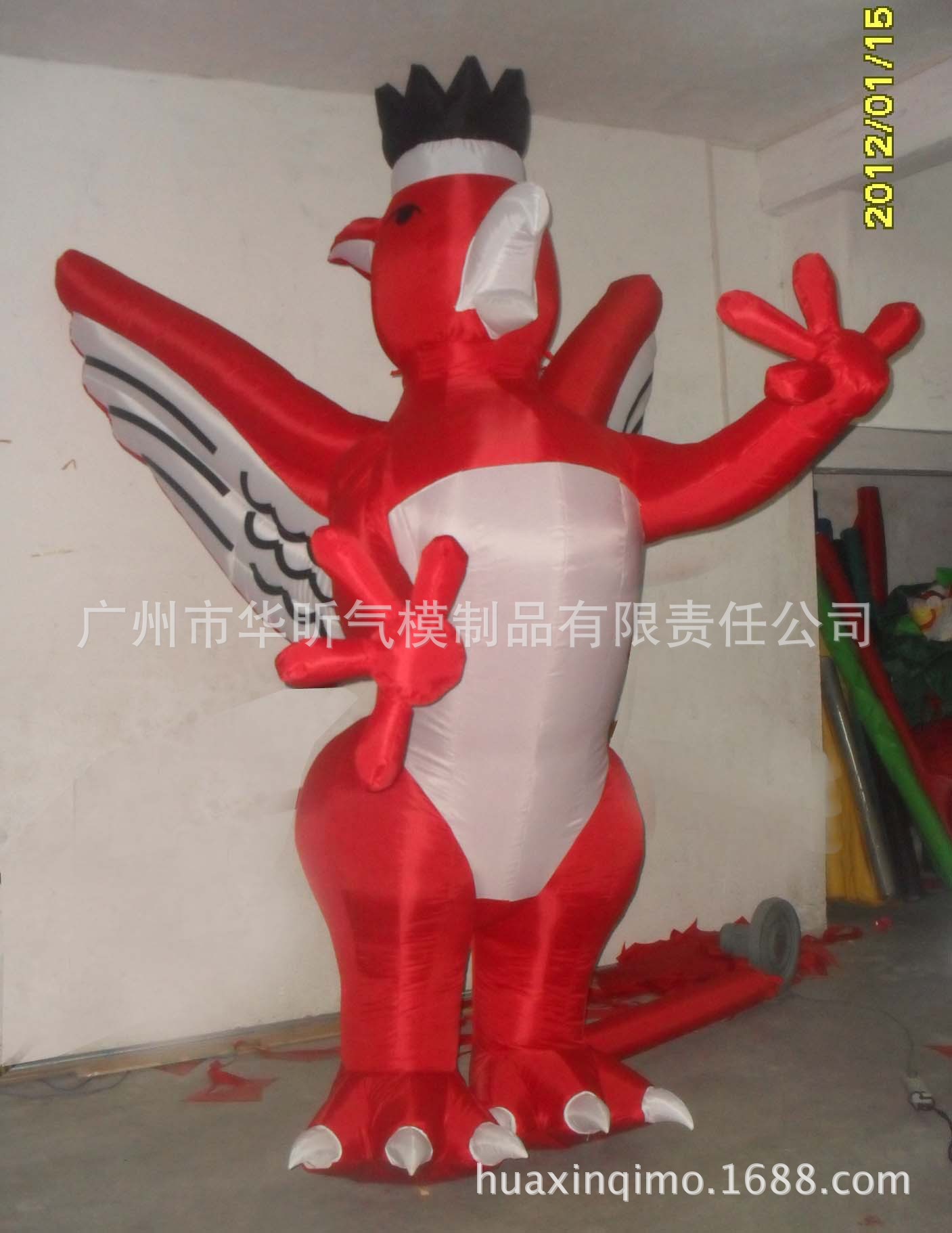 厂家蝙蝠固定卡通动动物 充气模型气模 充气卡通包风机