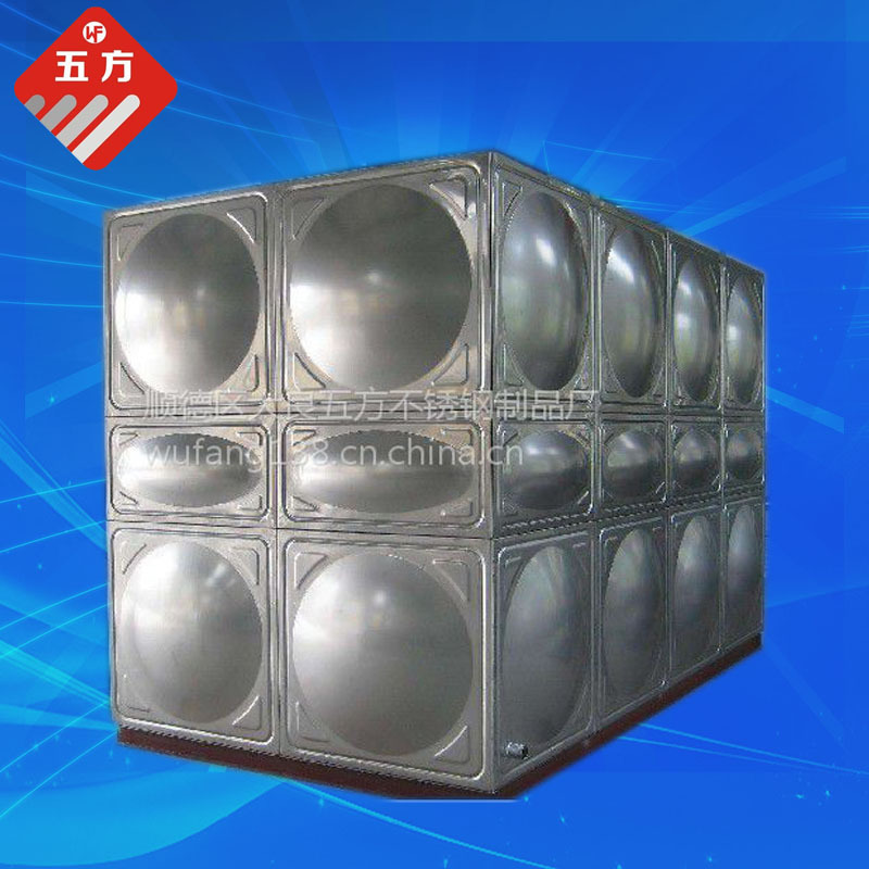 广东佛山厂家供应安全可靠304不锈钢方形水箱消防水箱（五方）