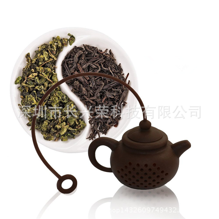 跨境畅销硅胶茶壶泡茶器 外贸爆款创意紫砂壶滤茶器茶漏