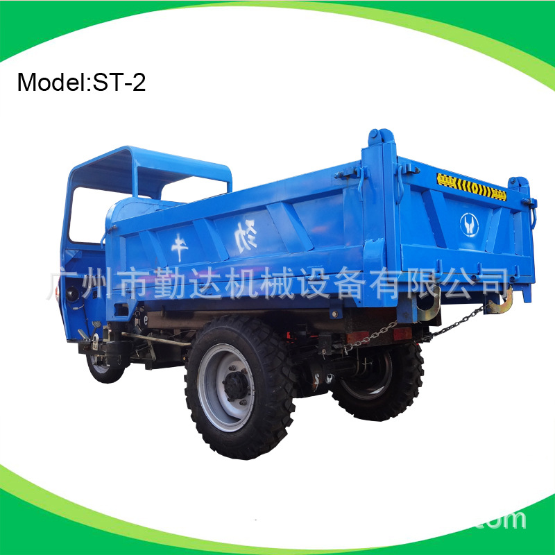 广州市批发柴油7速悬浮大马力液压矿用三轮车 农用三开门后翻斗车