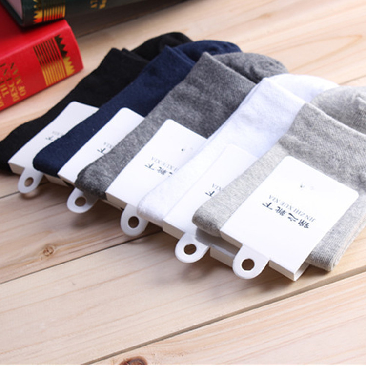 N Autumn and Winter Solid Color Cotton Men's Socks, Sports Men's Socks, Solid Color Casual Mid-Tube Cotton Socks, Warm, Breathable, Casual and Versatile