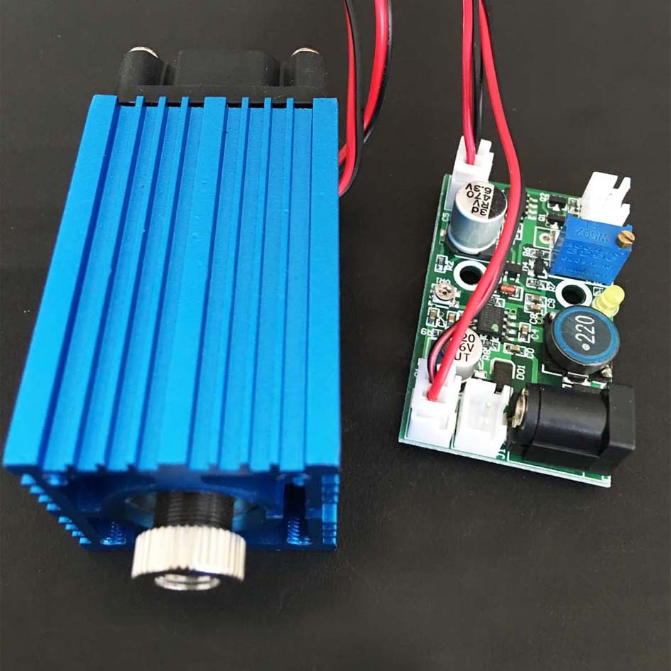 厂家直销462nm 1.4W可调焦可雕刻 纯蓝激光模组/长时间工作激光器