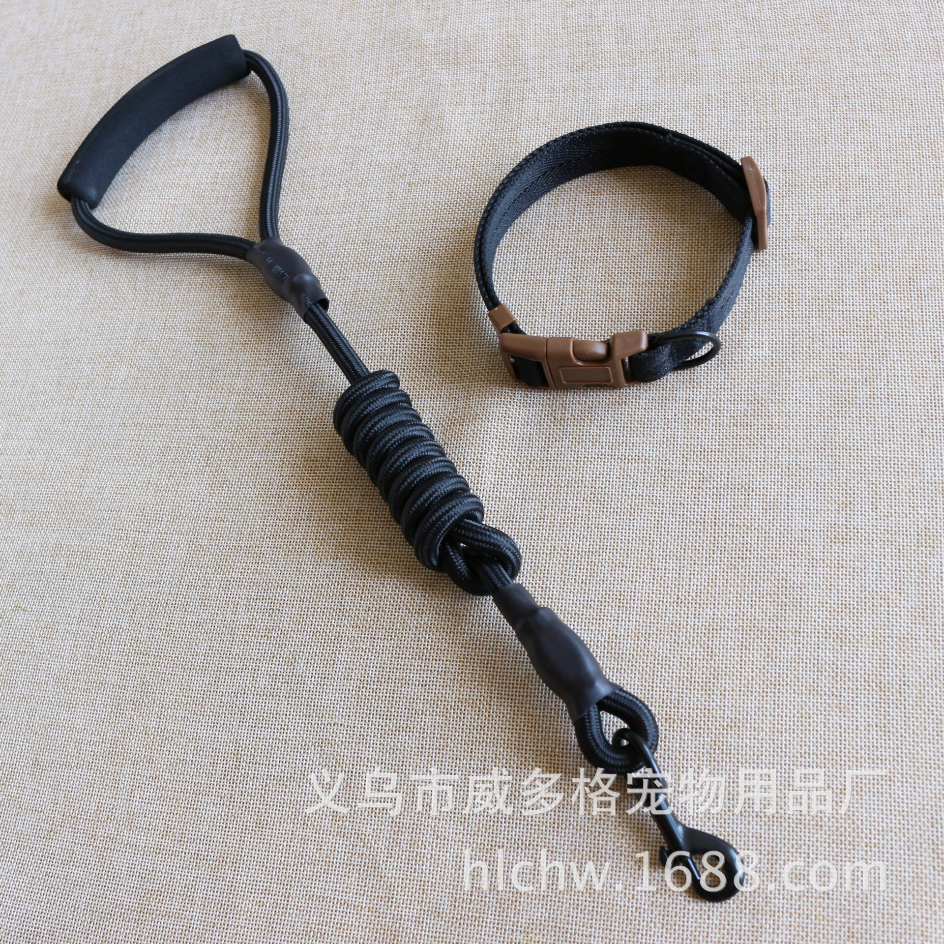 Correa para perro pequeño, protección para las manos, mango de nailon, cuerda redonda, arnés, conjunto de collar, suministros para mascotas al por mayor