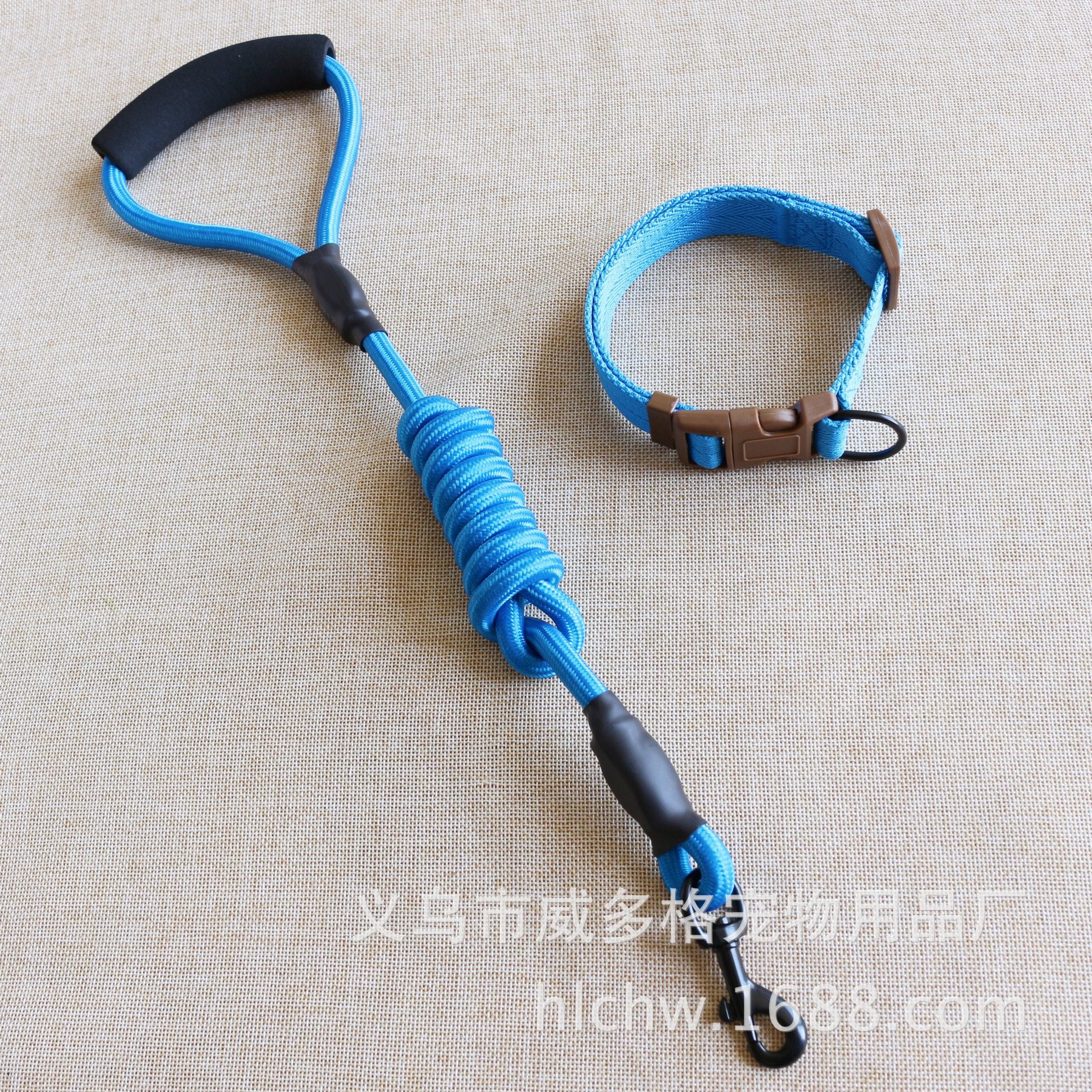 Correa para perro pequeño, protección para las manos, mango de nailon, cuerda redonda, arnés, conjunto de collar, suministros para mascotas al por mayor