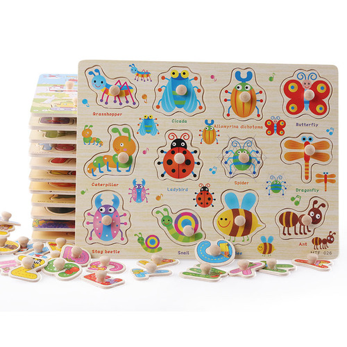 Wood Products Children's Wooden Numbers, Letters, Animals, Traffic Learning Cognition Puzzles, Scratching Board Toys, Street Stalls Source