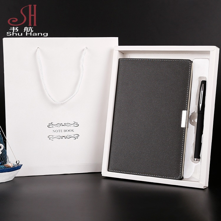 Cuaderno de negocios A5 personalizado con logotipo, planificador de oficina, piel sintética, regalo publicitario corporativo, juego de cuadernos