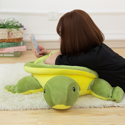 Wholesale small turtle plush toy turtle soft pillow cushion backrest big eye turtle doll children's cloth doll