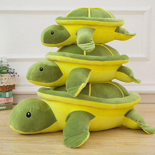 Wholesale small turtle plush toy turtle soft pillow cushion backrest big eye turtle doll children's cloth doll