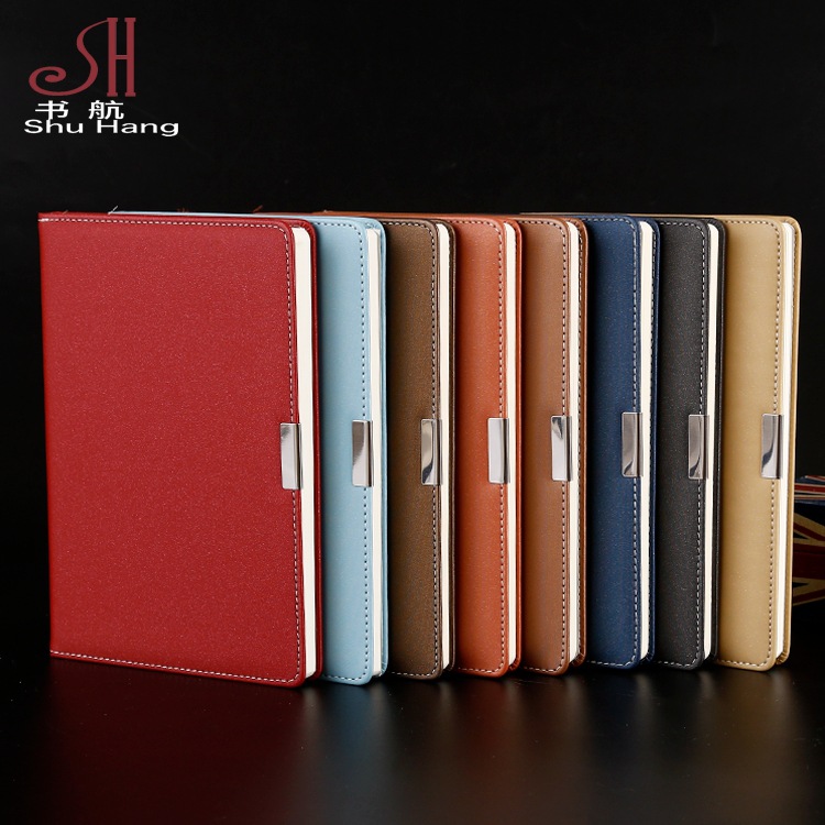 Cuaderno de negocios A5 personalizado con logotipo, planificador de oficina, piel sintética, regalo publicitario corporativo, juego de cuadernos