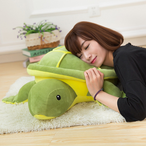 Wholesale small turtle plush toy turtle soft pillow cushion backrest big eye turtle doll children's cloth doll