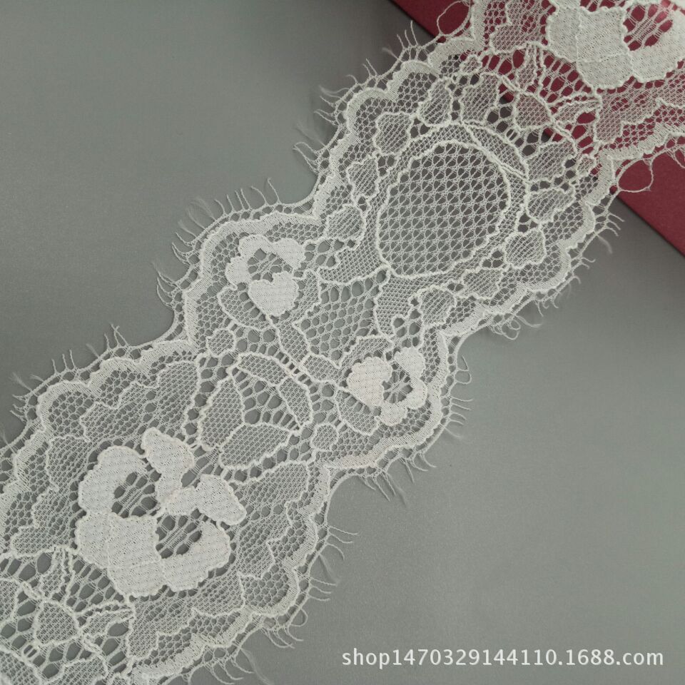 锦氨蕾丝花边 弹力睫毛蕾丝花边 蕾丝花边辅料 DIY服装辅料