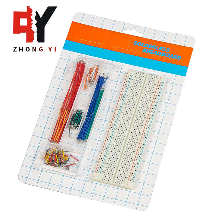 面包板跳线组合 830孔线路电路板140盒线 学习实验板
