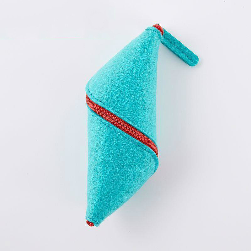 毛毡笔袋 创意毛毡拉链笔袋 大容量学生笔袋 广告赠品笔袋收纳