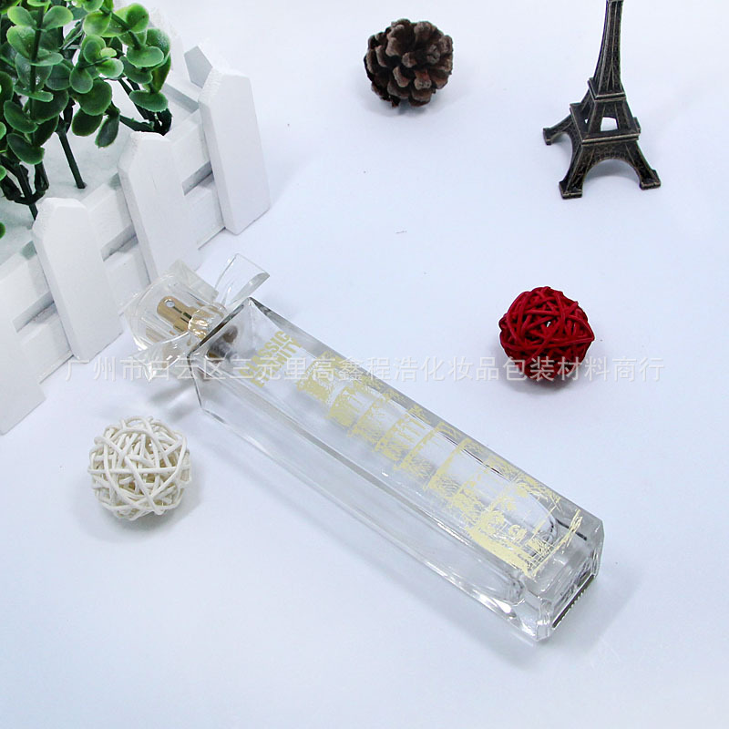 50ML巴黎塔香水瓶 方香水瓶 喷涂玻璃瓶
