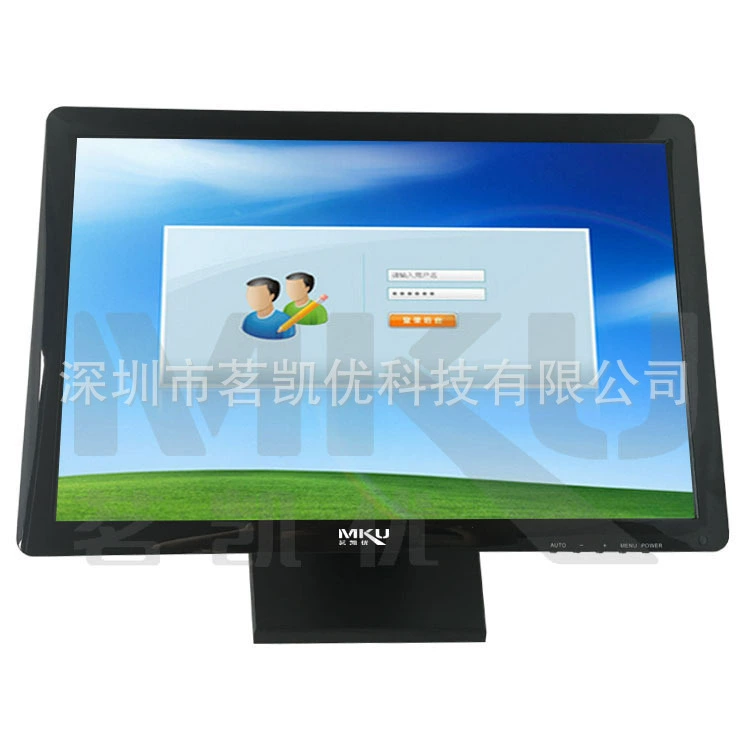 22-дюймовый LCD сенсорный дисплей VGA DVI USB, резистивный/инфракрасный сенсорный экран