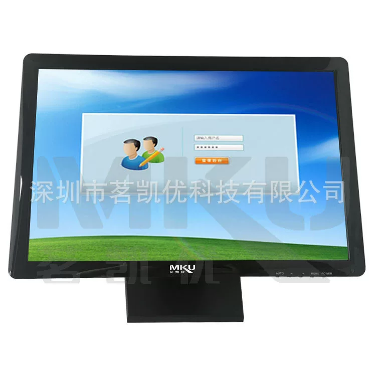 22-дюймовый LCD сенсорный дисплей VGA DVI USB, резистивный/инфракрасный сенсорный экран