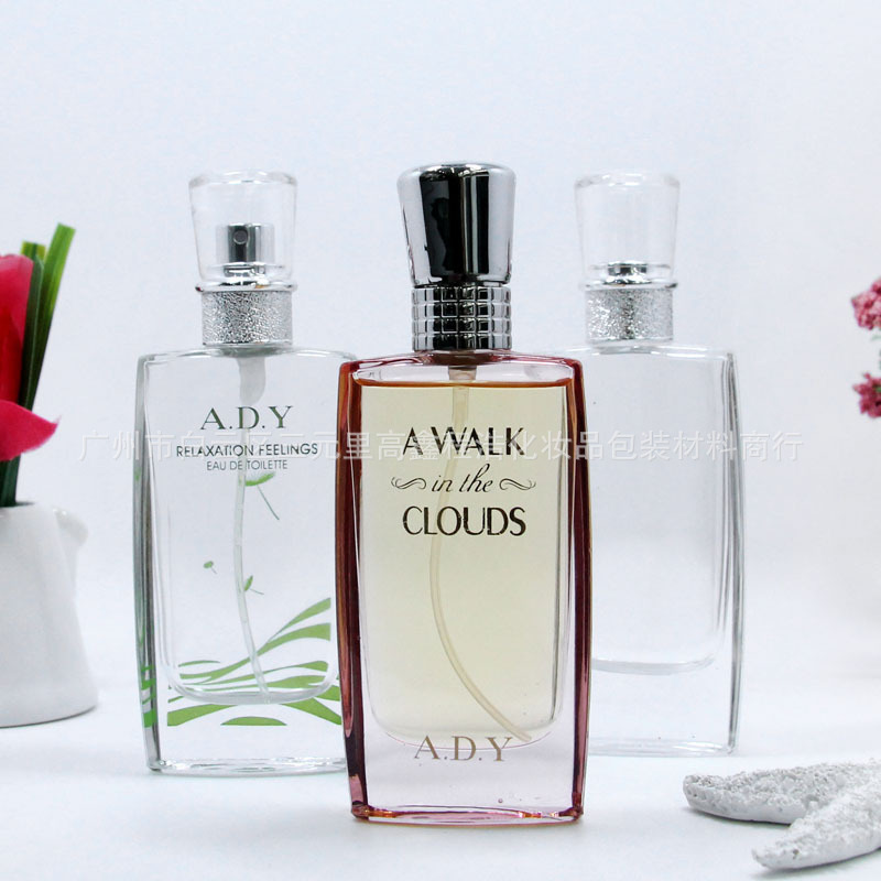 实力厂家供应30ml香水瓶 30ml扁香水瓶 抛光香水瓶 印真金瓶