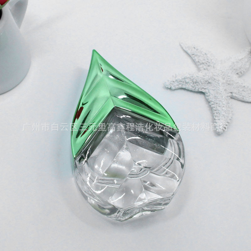 绿叶50ml香水瓶 电镀盖 新款香水瓶 香水瓶 50ml香水瓶整套