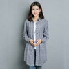 Autumn long shirt for leisure, long sleeve, with sleeve, Korean style