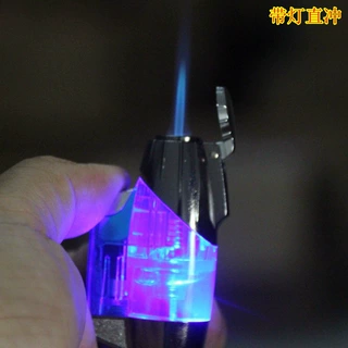 光大280橄榄带兰灯直冲创意挂件打火机厂家直销透视气窗打火机