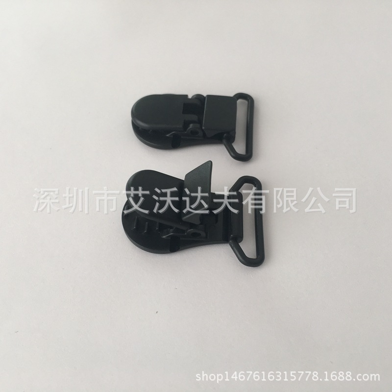 奶嘴夹塑胶 厂家供应 25mm塑料环保夹子 织带鳄鱼夹 厂牌夹