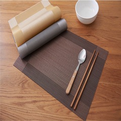 Manufacturer diagonal photo frame PVC Teslin placemats hotel placemats, restaurant placemats
