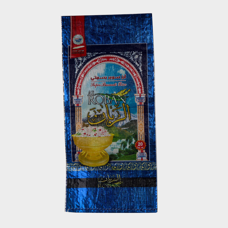 彩印袋厂家45*78CM大米镀铝膜编织袋 铝箔编织袋 透明带代子