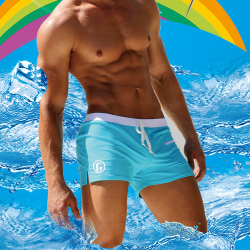 UXH Men's Fashionable Swim Trunks, Quick-Drying, Nylon Hot Spring Swim Trunks for Men 
