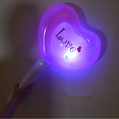 Factory-supplied inflatable PVC glowing lollipops, glowing donuts, and glowing inflatable heart-shaped sticks