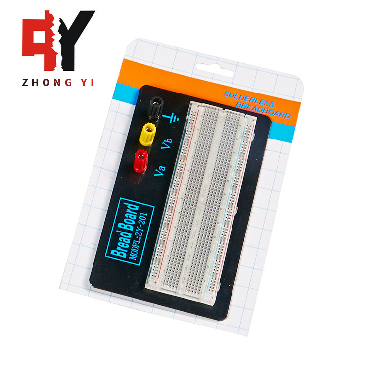 830孔透明面包板 万能电路板 免焊测试版 无焊面包板透明 可定 制