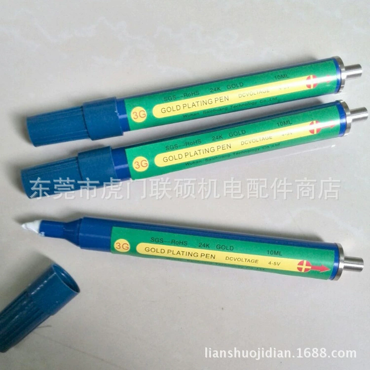 Золотая ручка с позолоченным пальцем печатной платы ремонт золотой ручки электронной готовой части золотого золота позолоченный никель
