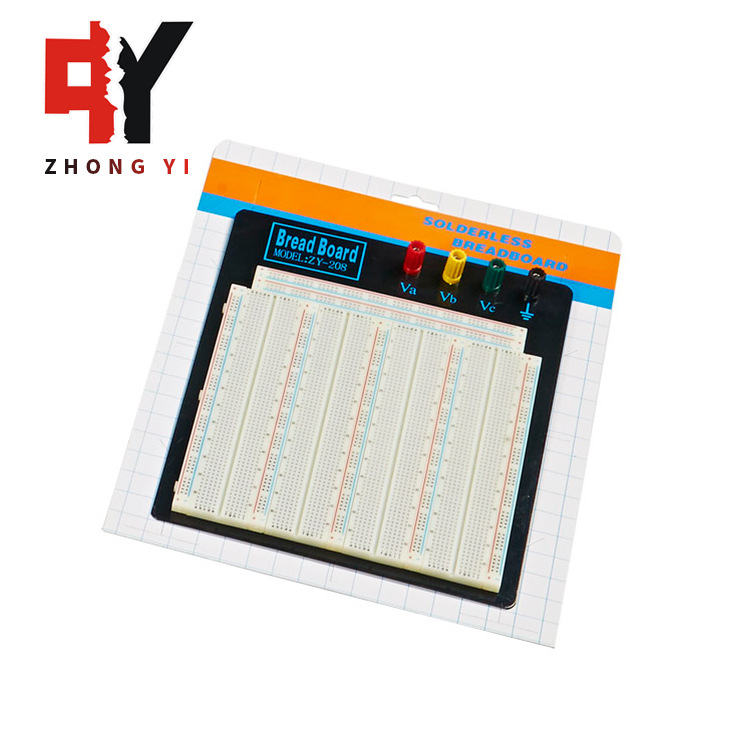 3220孔面包板 学生电子教学仪器实验测试版 免焊式电路板ZY-208
