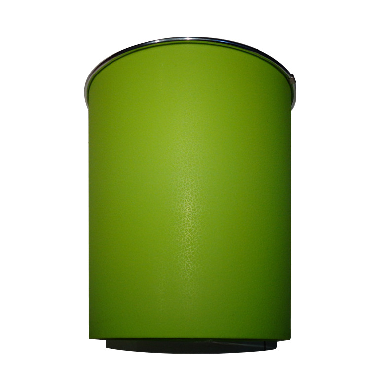 plastic fashionable creative solid color garbage can for home use