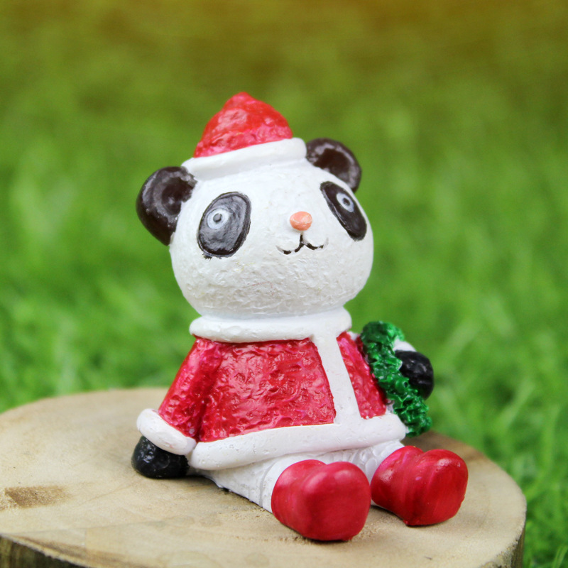 Creativa mini Navidad pequeños adornos de dibujos animados de Navidad artesanías regalos micro paisaje maceta decoración adornos a juego