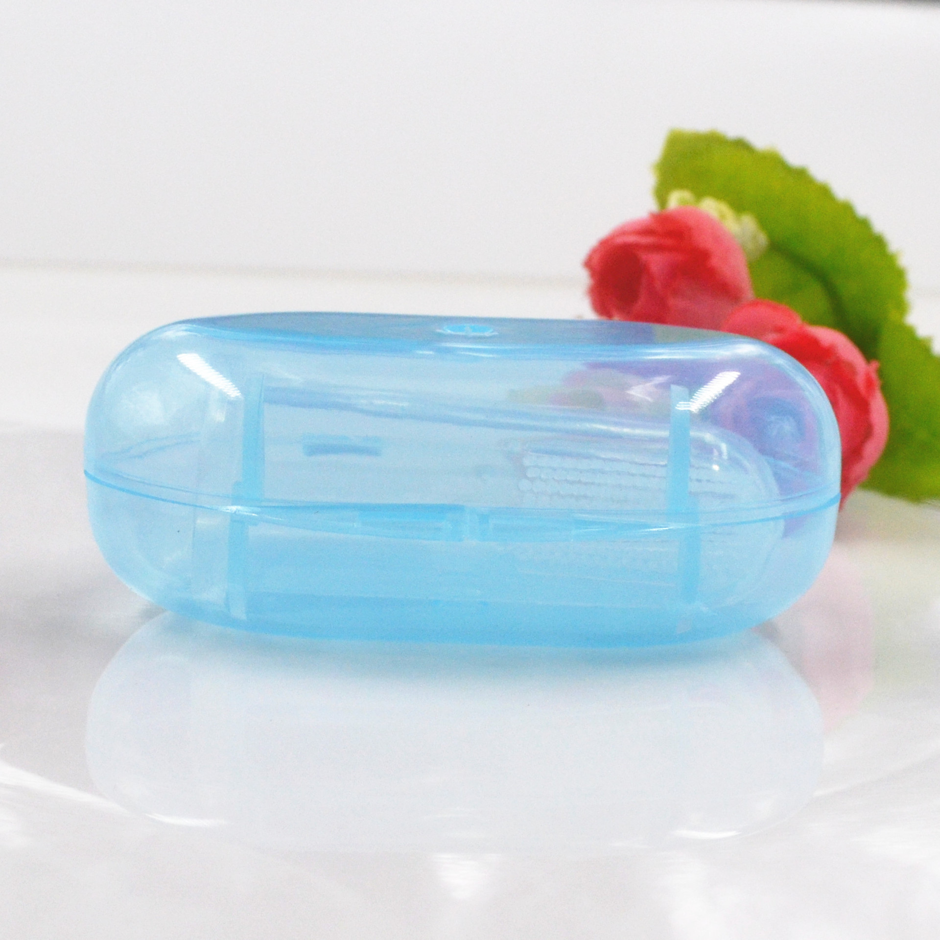 硅胶套塑料宠物牙乳pp指套牙刷保洁防尘盒子