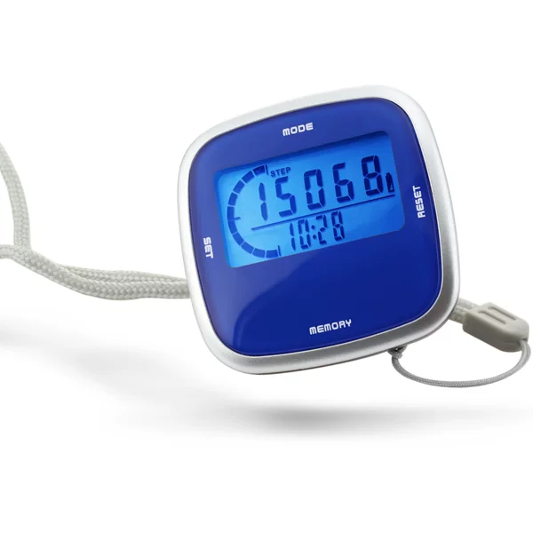 Manufacturer's Private Model 3D Sensor Pedometer with Blue Led for Easy Data Viewing, Calorie Distance Tracking, Multifunctional Pedometer
