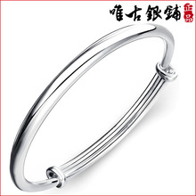 维拉圆形光面手镯 推拉混身手环 厂家现货 圆形甜美女生手镯