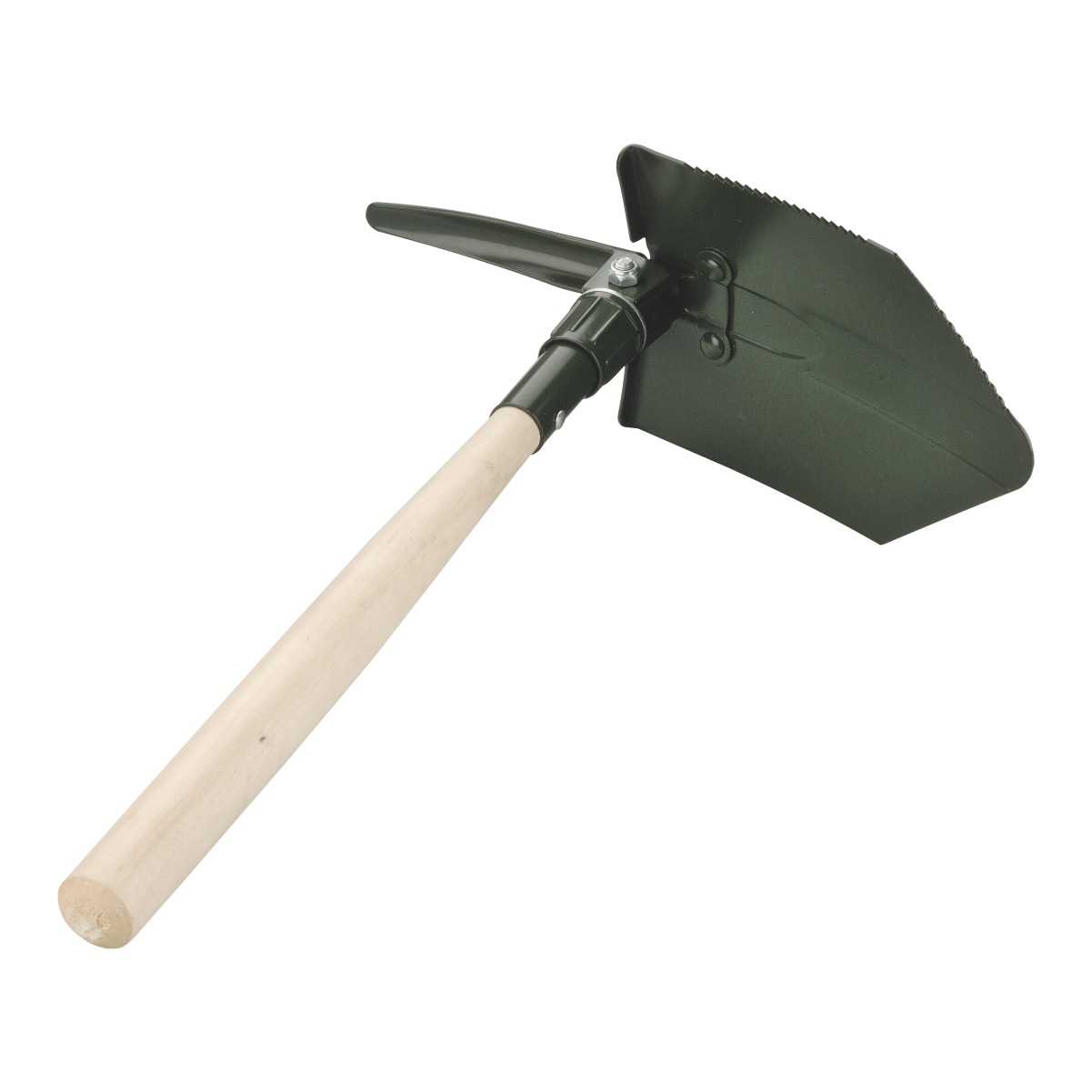 供应野营折叠锹  木柄户外折叠铲  汽车工具