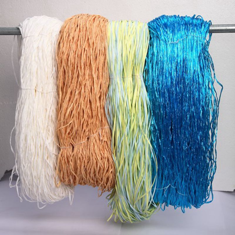 【厂家批发】绞纱，人造丝拉菲草