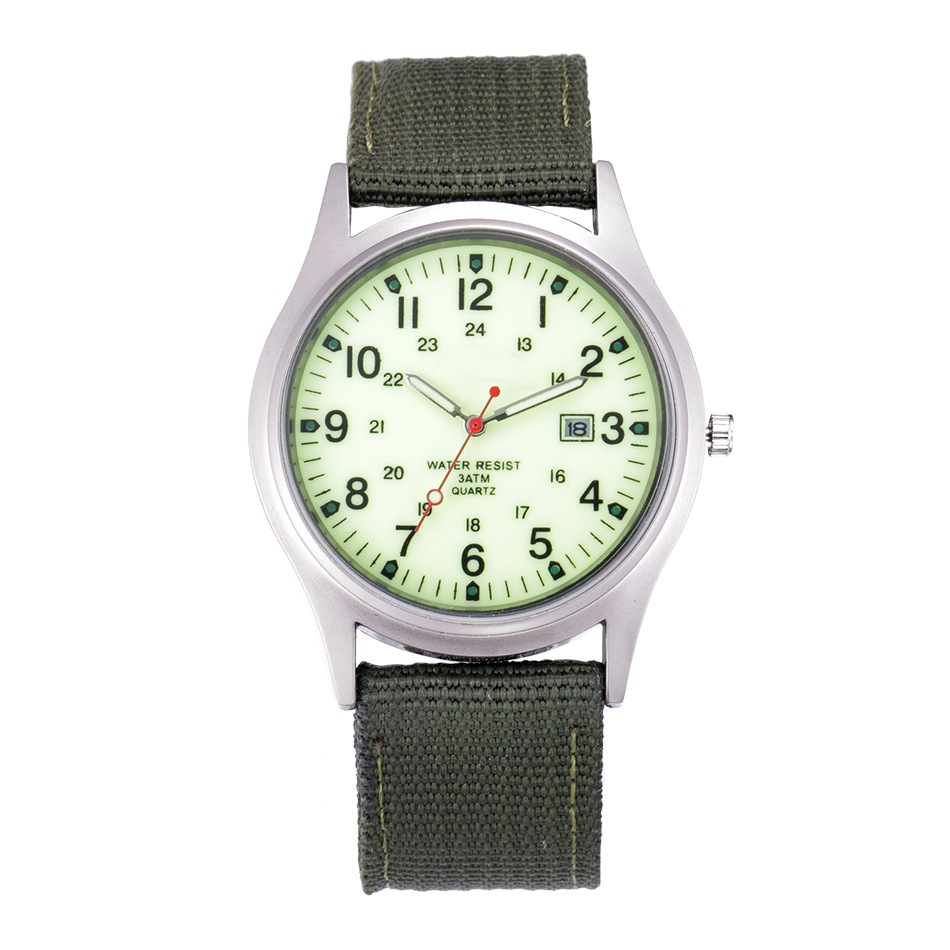 Correa de nylon reloj de hombre Calendario de comercio exterior reloj de cuarzo deseo nuevo reloj AliExpress eBay reloj militar entrega de una pieza