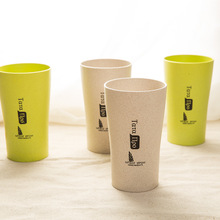 小麦秸秆杯随手杯家用喝水杯多色塑料杯子创意漱口杯牙刷杯洗漱杯